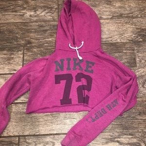 Vintage Cropped Nike Hoodie